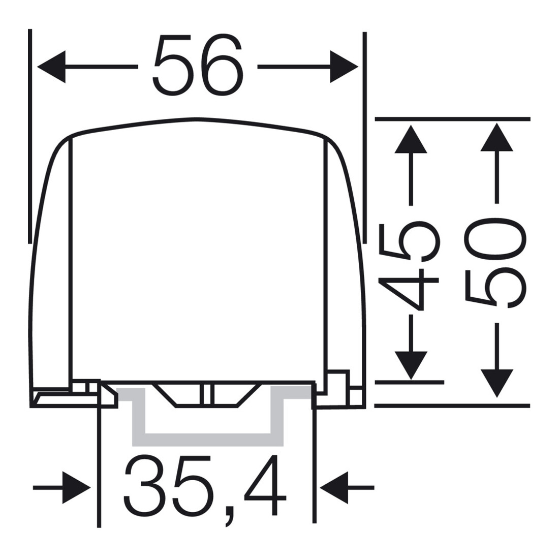 Hensel Hauptleiterabzweigklemme 5pol., 4x 1x25qmm KKL 54