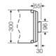 Hensel Insert de ventilation avec grille de ventilation IP44 Mi BF 44