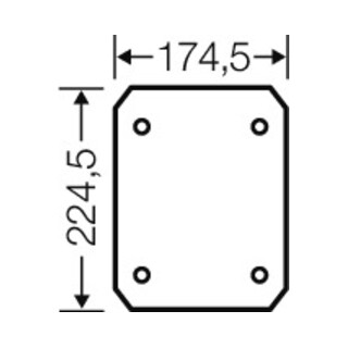 HENSEL Isolierstoff-Montageplatte EB MP 25 4mm stark