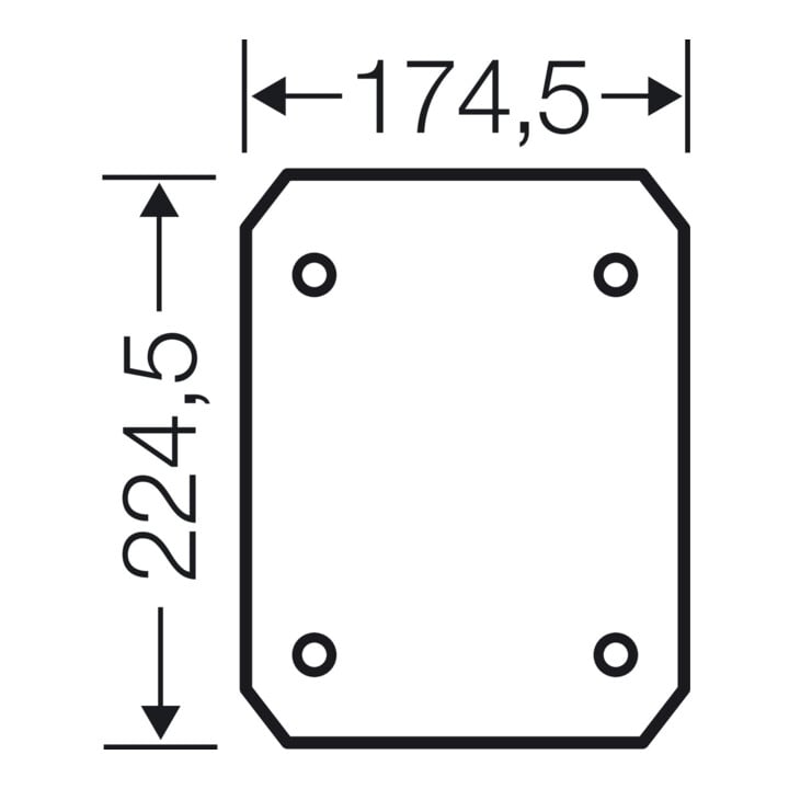 HENSEL Isolierstoff-Montageplatte EB MP 25 4mm stark