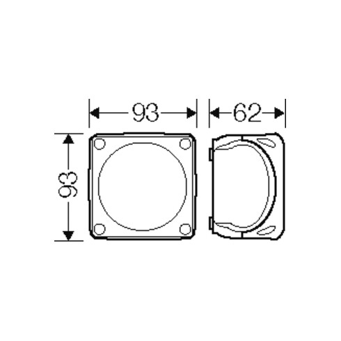 Hensel Kabelabzweigkasten bis 2,5 o.Klemme sw KF 0200 B