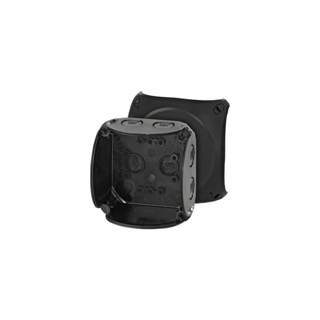 Hensel Kabelabzweigkasten bis 2,5 o.Klemme sw KF 0200 B