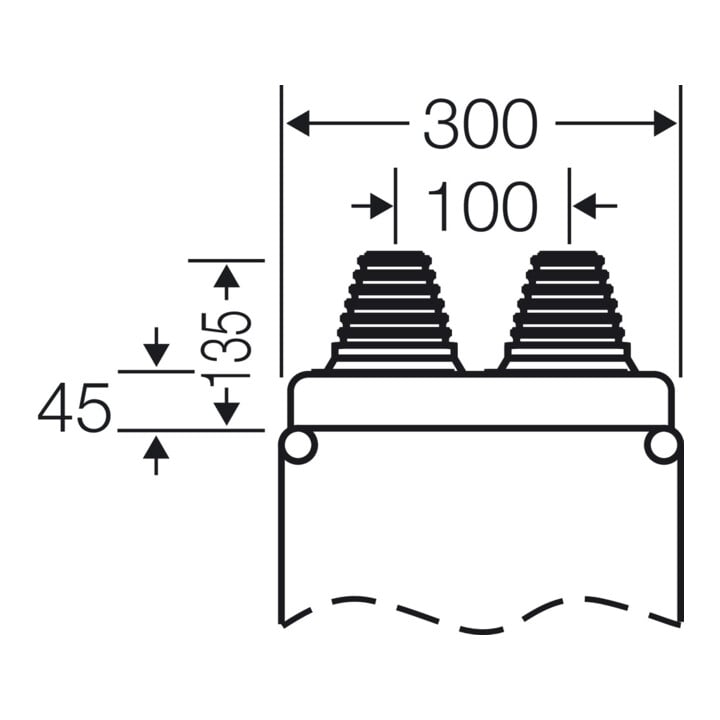Hensel Kabeleinführung d=70mm für MI-Verteiler Mi FP 82