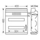 Hensel KV 90-Automatengehäuse 36 TE, IP 65 9236 NT