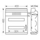 Hensel KV 90-Automatengehäuse 36 TE, IP 65 9236 NT