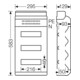 Hensel KV 90-Automatengehäuse 36 TE, IP 65 9336 NT-3