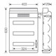 Hensel KV 90-Automatengehäuse 54 TE, IP 65 9354 NT