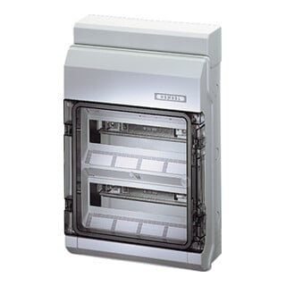 Hensel KV 90 Boîtier d’automate 24TE IP65 avec préperçage métrique 9224 M