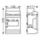 Hensel KV-Automatengehäuse 6TE (6x18mm) IP65 KV PC 9106