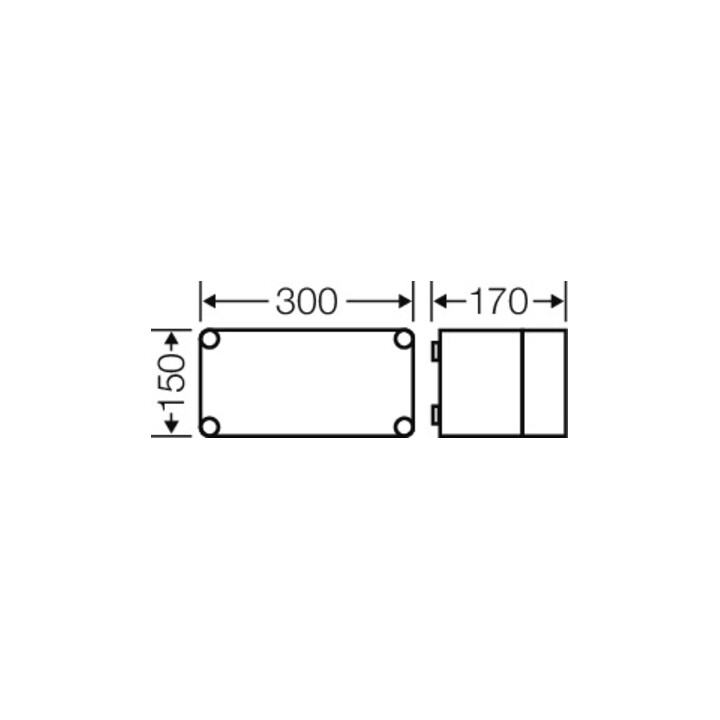 Hensel Leergehäuse 275x125x146mm Mi 0100
