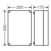 Hensel Leergehäuse 275x425x146mm Mi 0301-4