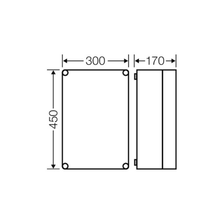 Hensel Leergehäuse 275x425x146mm Mi 0301