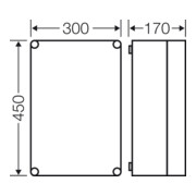 Hensel Leergehäuse 275x425x146mm Mi 0301-5
