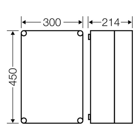 Hensel Leergehäuse 275x425x191mm Mi 0311