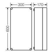 Hensel Leergehäuse 275x575x146mm Mi 0400-5