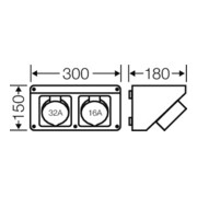 Hensel Mi Connection Box 32A,5p,400V,6h CB 12-5