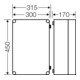 Hensel Mi-Einzelleergehäuse 275x425x146mm Mi 9300