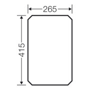 Hensel Montageplatte 4mm stark, f.Mi03. Mi MP 3-5