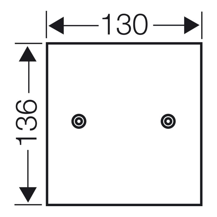 HENSEL Montageplatte KG MP 02 4mm Hartpapier