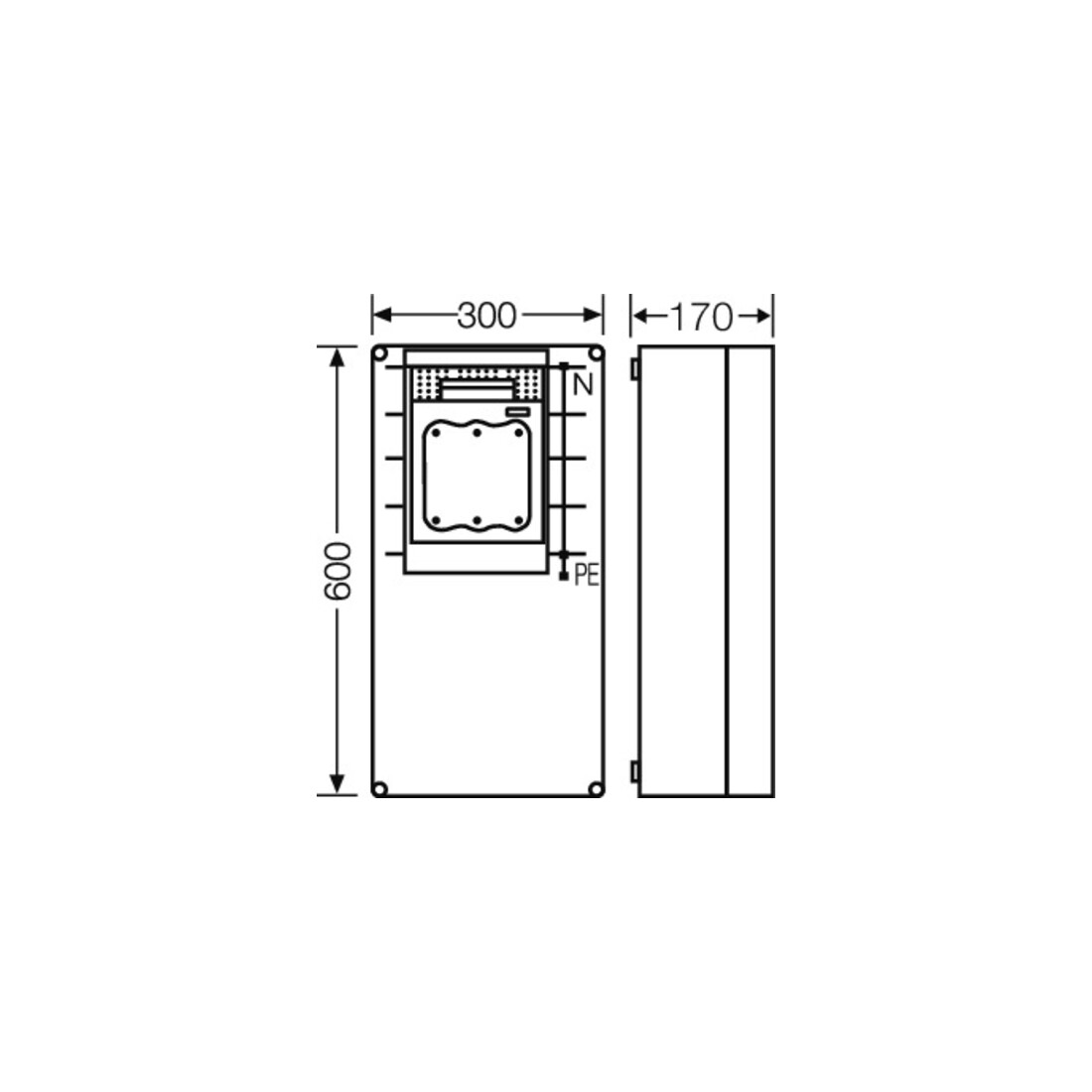 Hensel NH-Sicherungslasttrennsch. Mi, 1xNH 1, 250A, 5p Mi 6480