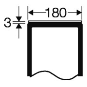 Hensel Plaque de fermeture 180 mm FP VP 18-4