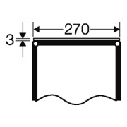 Hensel Plaque de fermeture 270 mm FP VP 27-1