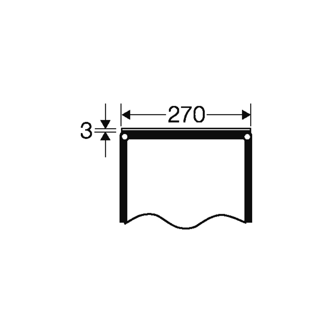 Hensel Plaque de fermeture 270 mm FP VP 27