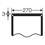 Hensel Plaque de fermeture 270 mm FP VP 27-5