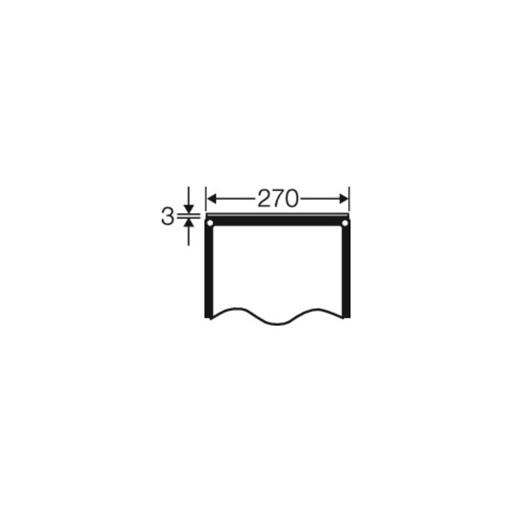 Hensel Plaque de fermeture 270 mm FP VP 27