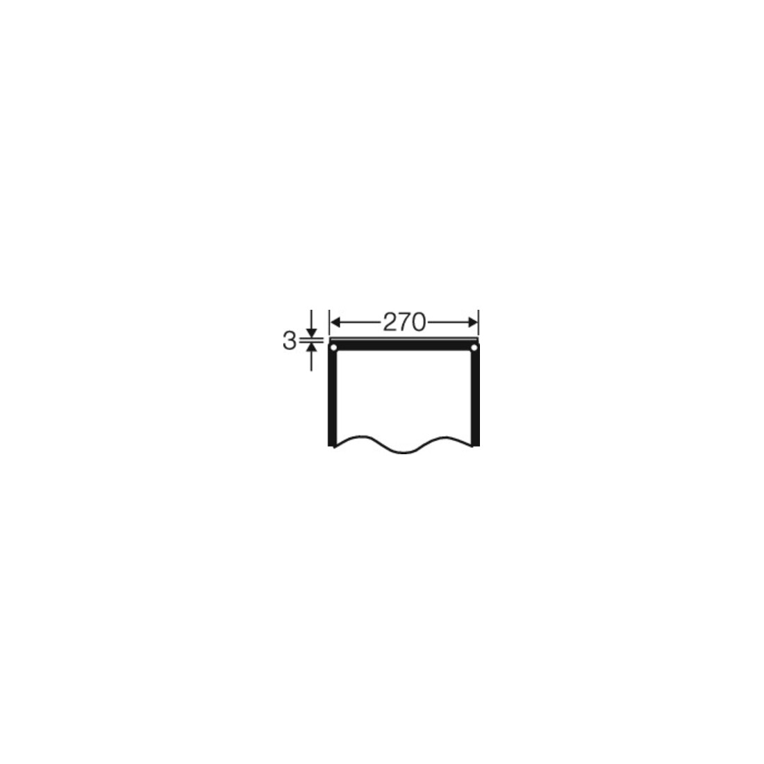 Hensel Plaque de fermeture 270 mm FP VP 27