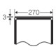 Hensel Plaque de fermeture 270 mm FP VP 27