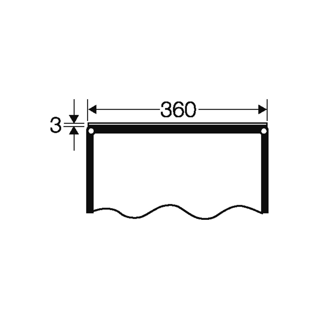 Hensel Plaque de fermeture 360 mm FP VP 36