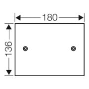Hensel Plaque de montage 4 mm d’épaisseur pour KG 9003 KG MP 03-4
