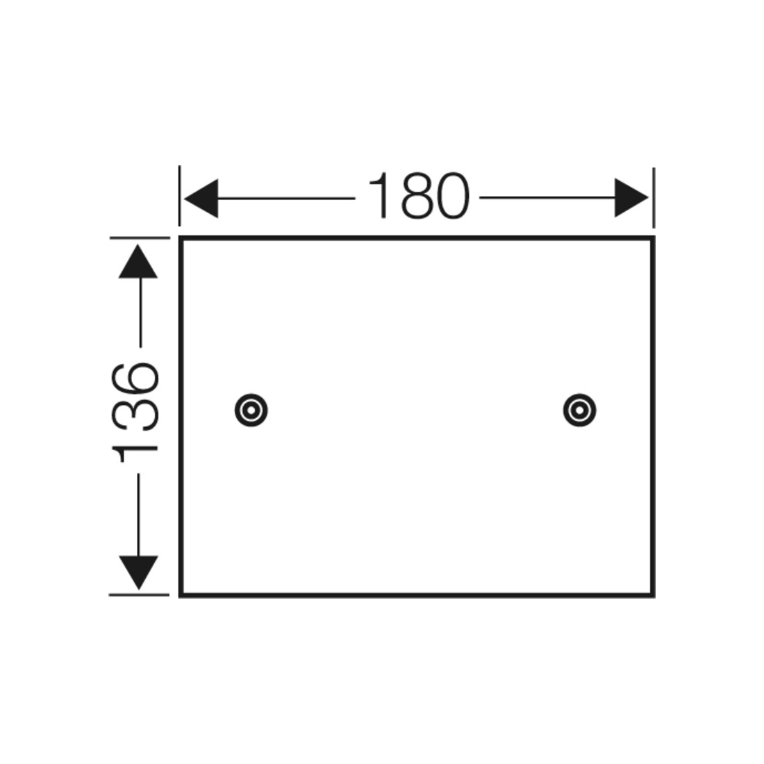 Hensel Plaque de montage 4 mm d’épaisseur pour KG 9003 KG MP 03