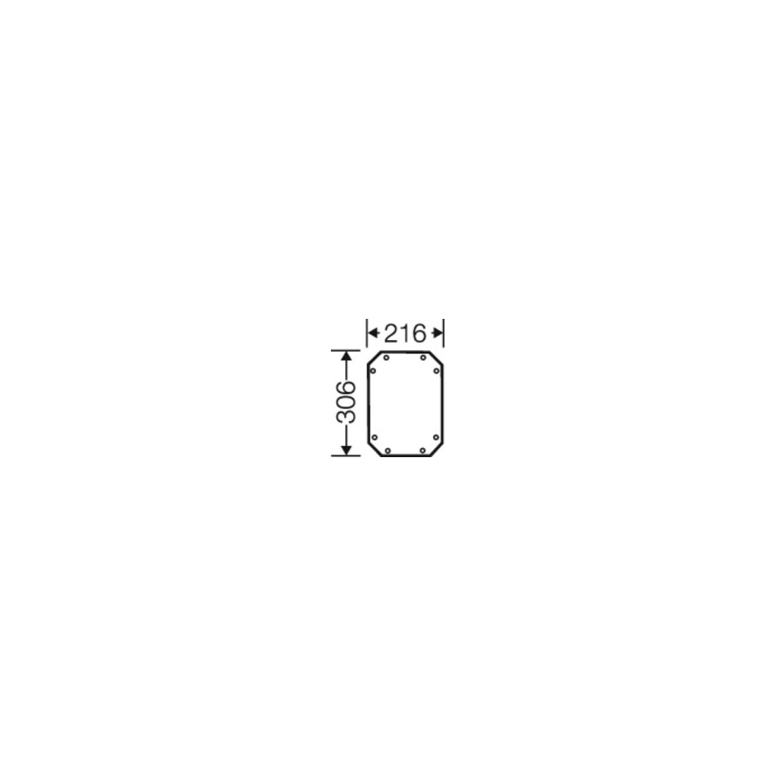 Hensel Plaque de montage 4 mm épaisseur FP MP 20