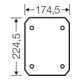 HENSEL Plaque de montage en matériau isolant EB MP 25 épaisseur 4 mm