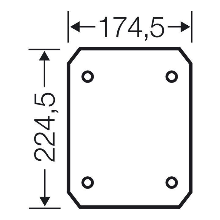 HENSEL Plaque de montage en matériau isolant EB MP 25 épaisseur 4 mm