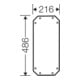 HENSEL Plaque de montage FP MP 30 épaisseur 4 mm
