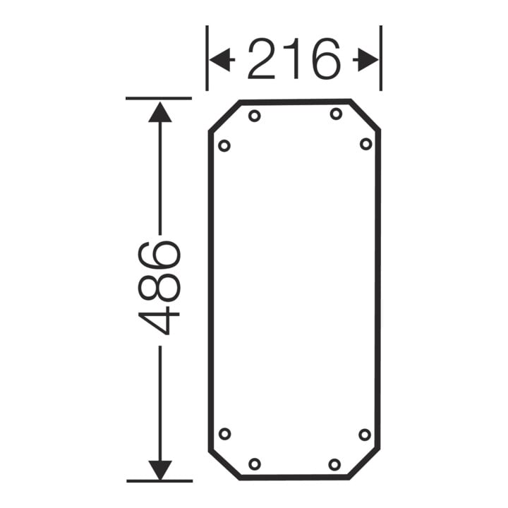 HENSEL Plaque de montage FP MP 30 épaisseur 4 mm