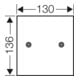 HENSEL Plaque de montage KG MP 02 papier dur 4 mm