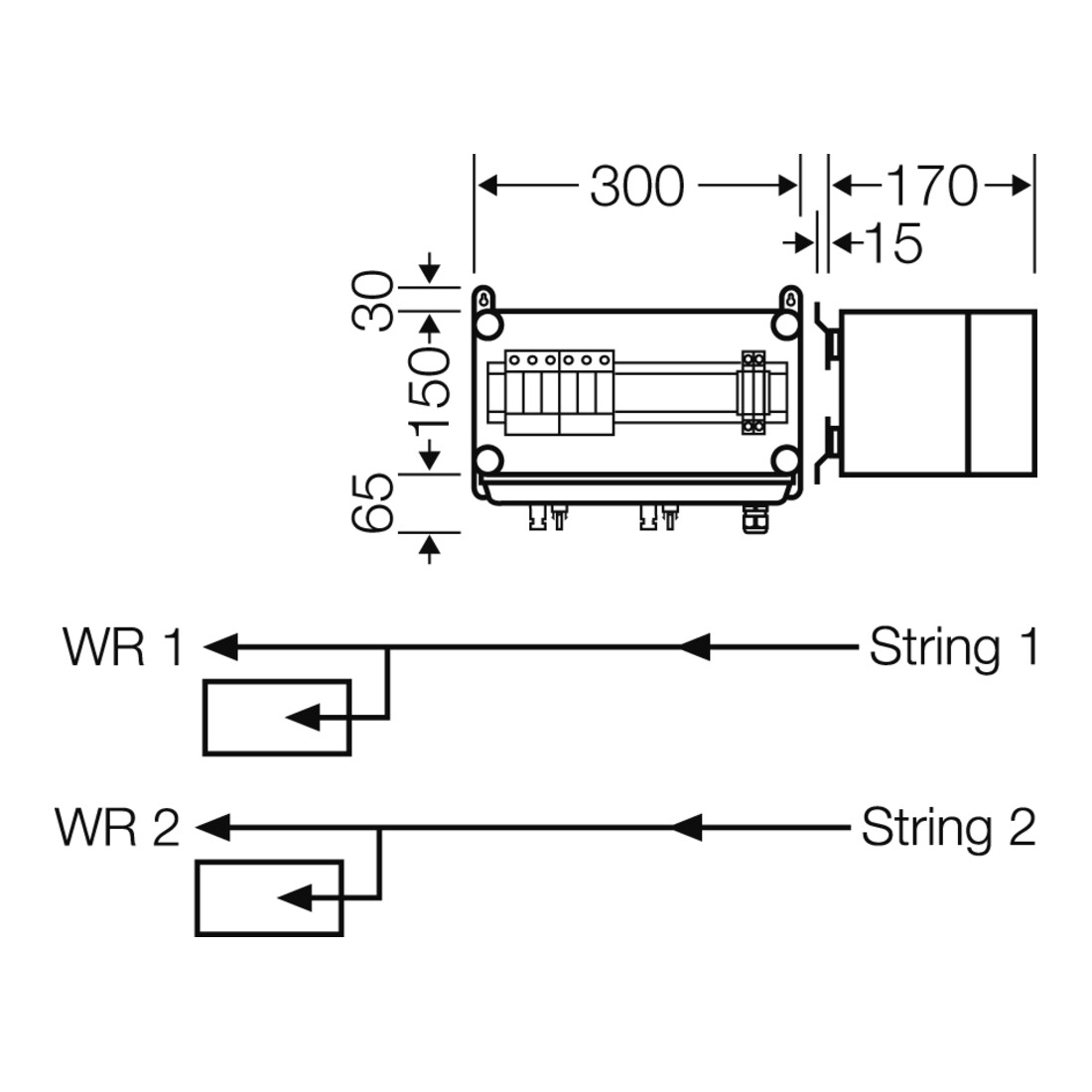 Hensel PV-GAK avec ÜSE Mi PV 1122