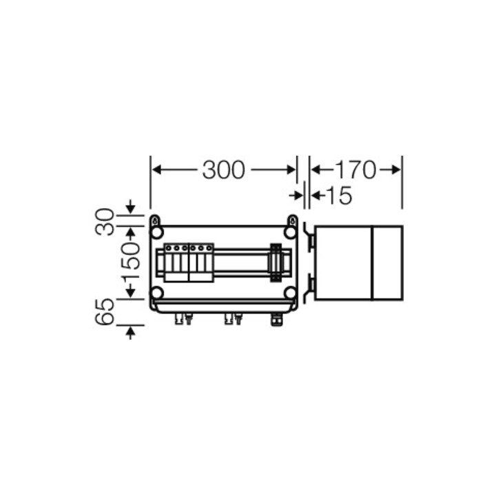 Hensel PV-GAK avec ÜSE Mi PV 1122