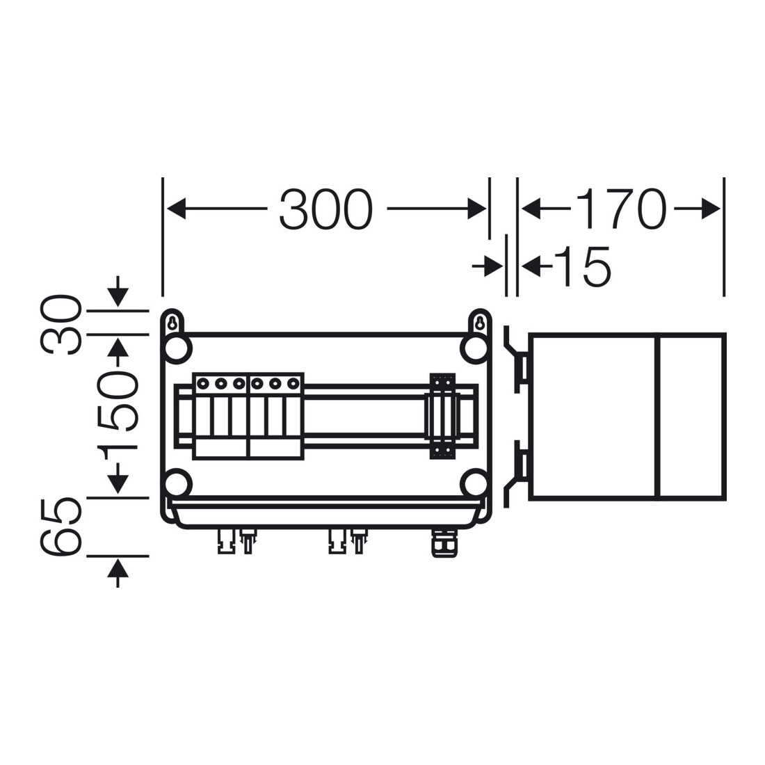 Hensel PV-GAK avec ÜSE Mi PV 1122