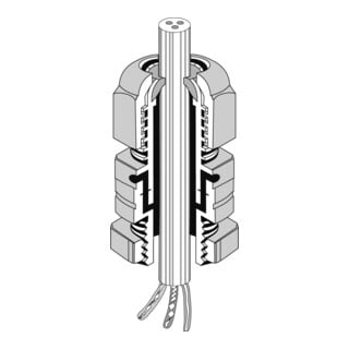 Hensel Raccord de ventilation combiné M25 IP66/6 KBM 25