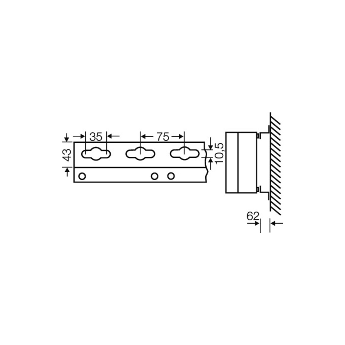 Hensel Rail de montage Mi MS 2