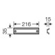 HENSEL Rail de support FP TS 27 longueur 216 mm
