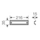 HENSEL Rail de support FP TS 27 longueur 216 mm