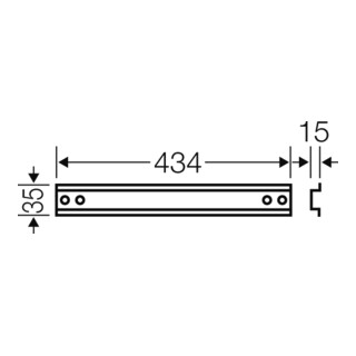 Hensel Rail de support Mi TS 45