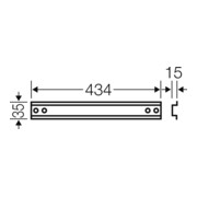 Hensel Rail de support Mi TS 45-1