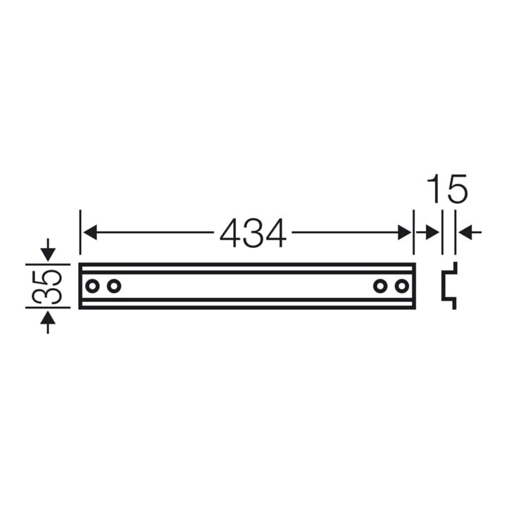 Hensel Rail de support Mi TS 45